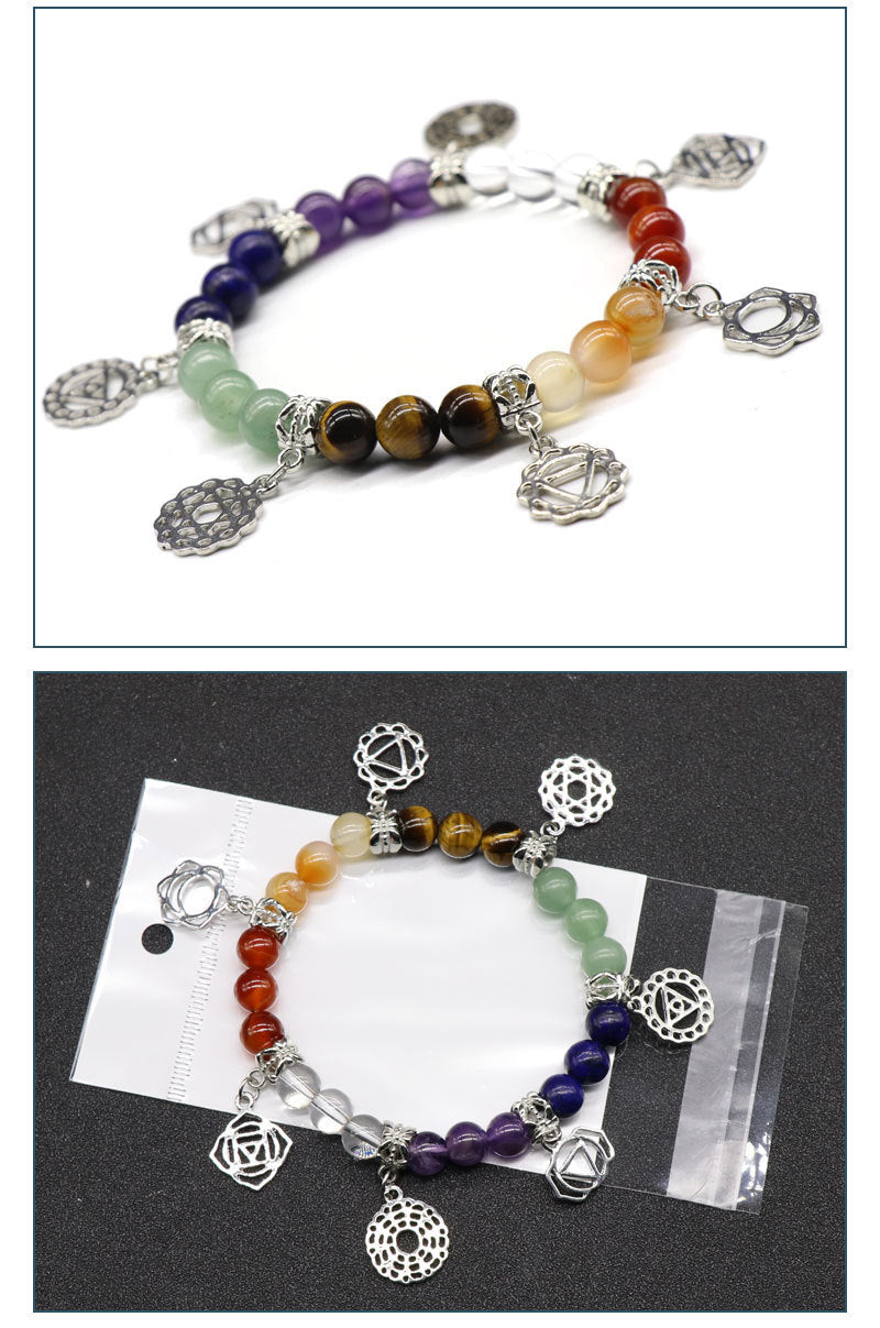 Natural Crystal Chakra Bracelet