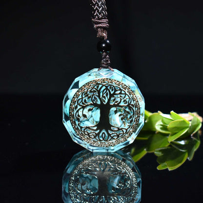 Natural Crystal Seven Chakra Pendant