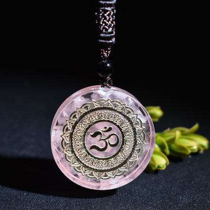 Natural Crystal Seven Chakra Pendant