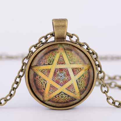 Pentagram Witchcraft Worship Pendant