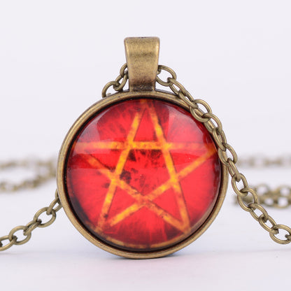 Pentagram Witchcraft Worship Pendant