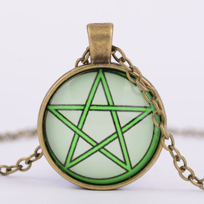 Pentagram Witchcraft Worship Pendant