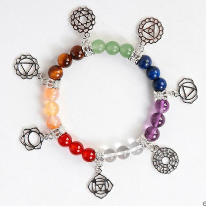 Natural Crystal Chakra Bracelet